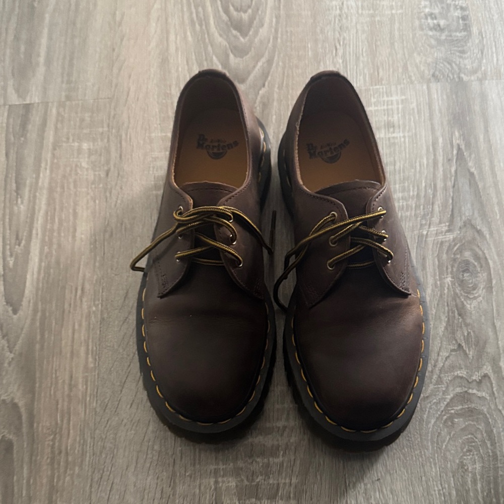 Dr. Martens Dark Brown Leather Oxfords